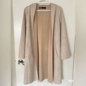 Zara Cream Trench Coat for Women